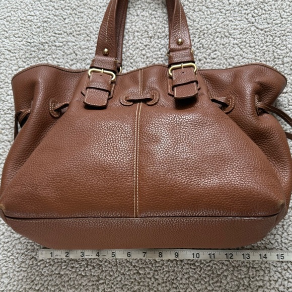 ❤️ Dooney & Bourke | Caramel Pebble Grain Satchel - Picture 10 of 11